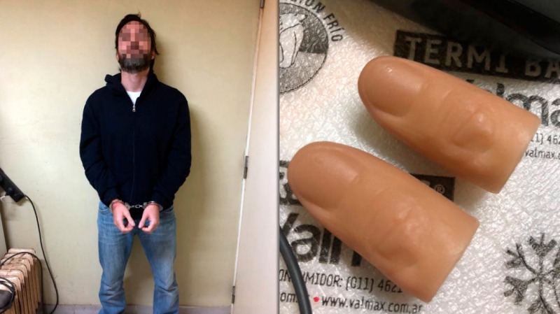Casado usaba dedos falsos para ocultar sus huellas