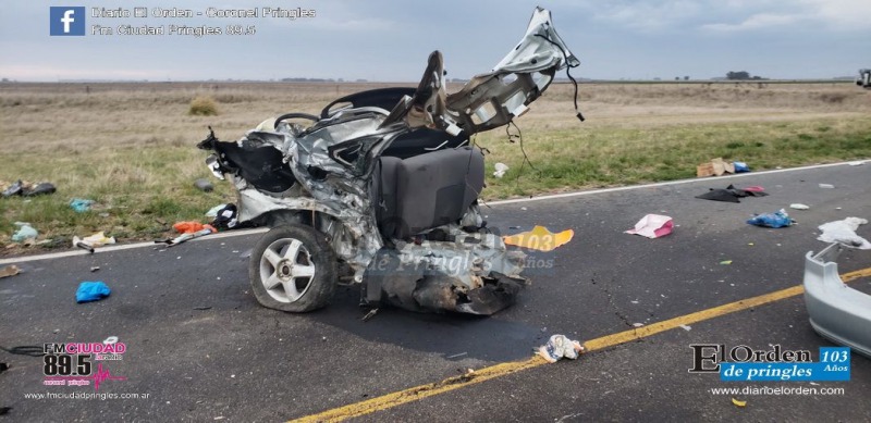Dos muertos en un violento choque sobre la ruta 51