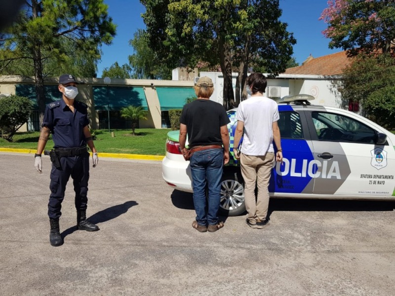 Dos olavarrienses aprehendidos en Bolvar por violar la cuarentena