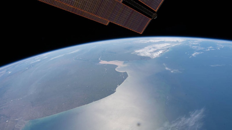 Buenos Aires vista desde el espacio exterior en tiempos de cuarentena
