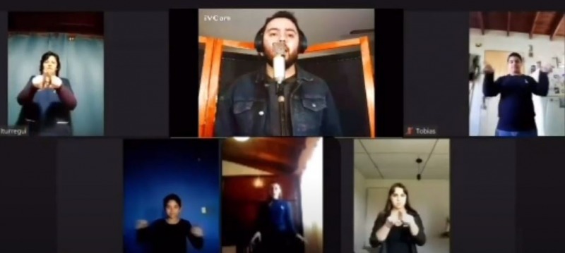 El Himno Nacional en lengua de seas