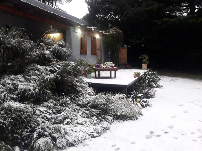 Lleg la nieve a la comarca de Sierra de la Ventana