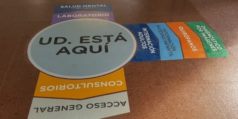 Accesibilidad: la FIO redise la sealtica del Hospital Municipal