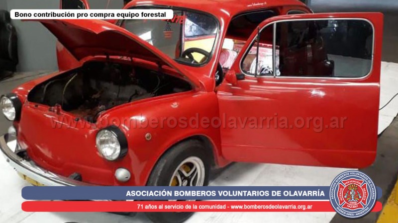 Bomberos sortear un Fiat 600 en su bono contribucin