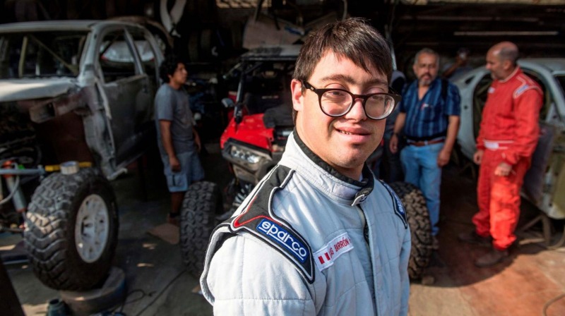 El joven con s�ndrome de down que har� historia en el Dakar 2019