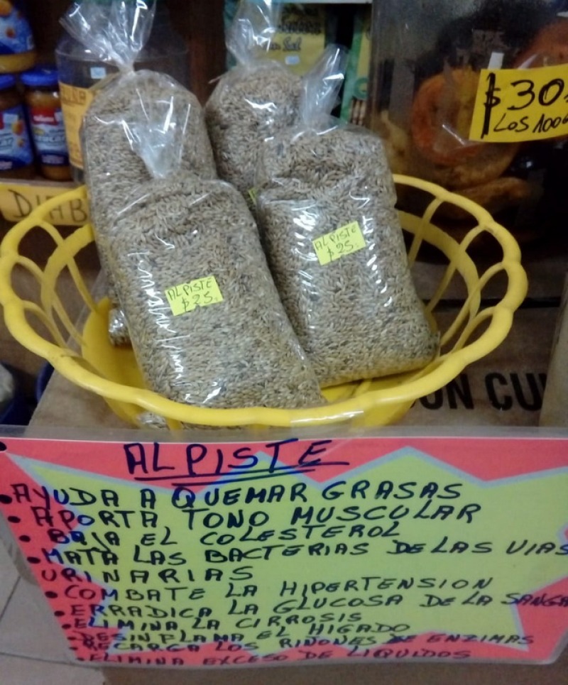 Dieteticas venden alpiste no apto para consumo humano