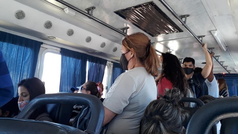 Malestar de vecinos del barrio Aoma por el transporte pblico