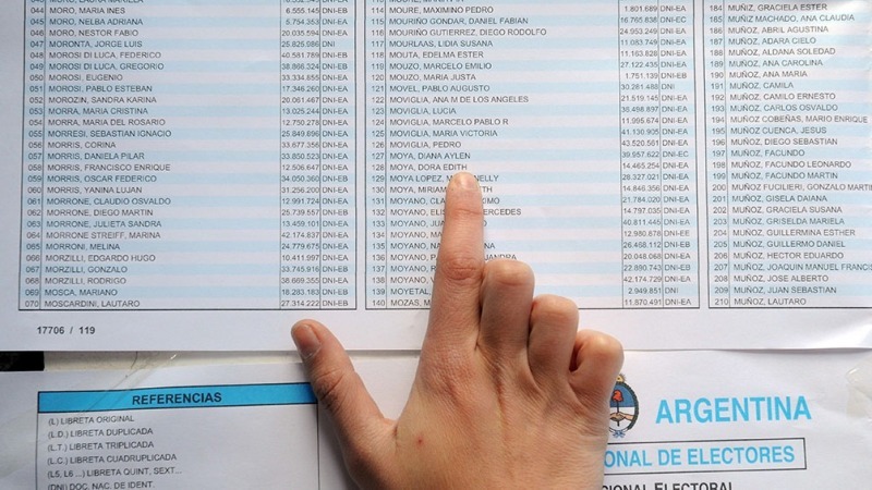 Dnde voto: consult el padrn para las elecciones 2021