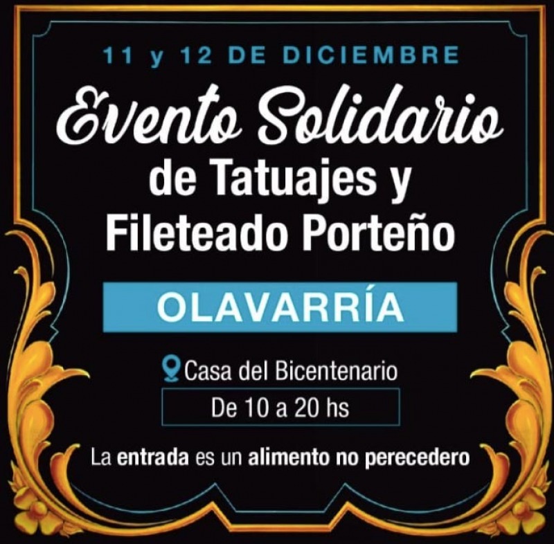 Se realizar un evento solidario de tatuajes y fileteado porteo