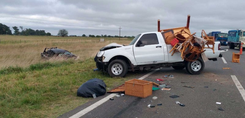 Una mujer de Espigas falleci en un violento accidente en Ruta 226