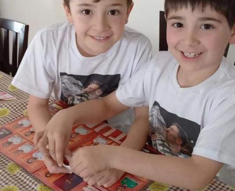 Ulises y Joaqun Pronino completaron el lbum de Qatar