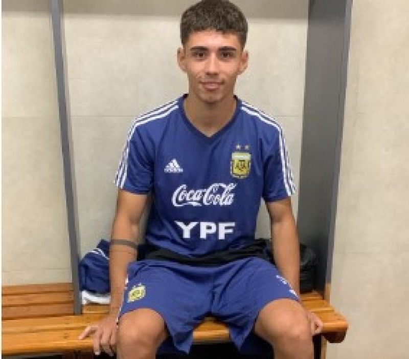Lucio Falasco se entrena con la seleccin Sub 20 del ascenso