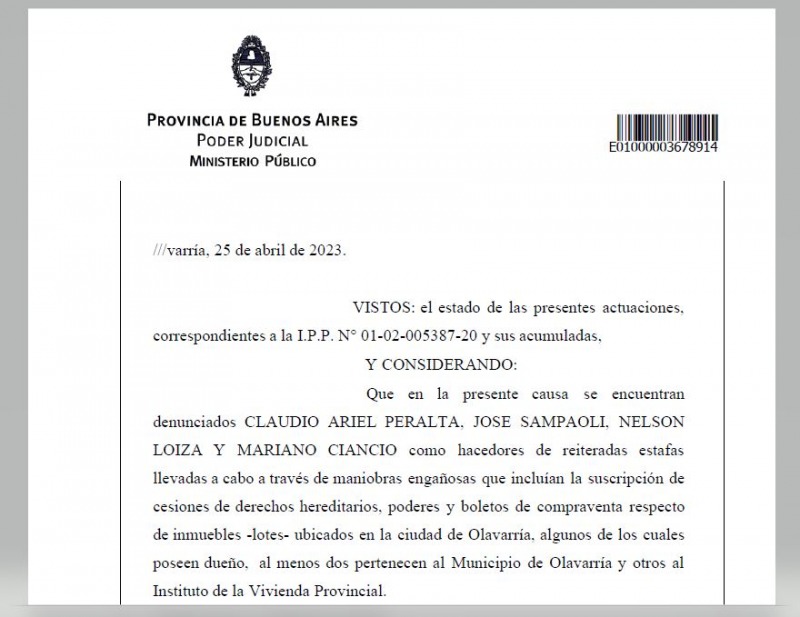 Causa Terrenos recargada: la fiscal Serrano deriv la investigacin, que ya apunta a una asociacin ilcita