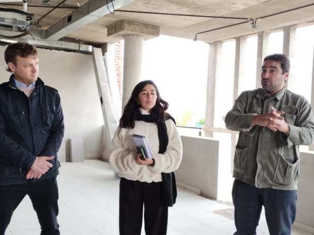 Visita de enviados de gobernacin a la Casa de la Provincia