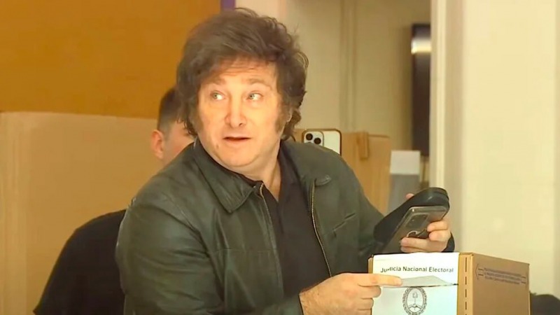 Vot Javier Milei y destac el operativo de fiscalizacin