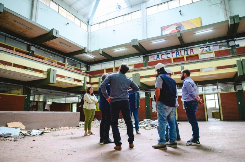 El subsecretario de Educacin recorri obras en escuelas