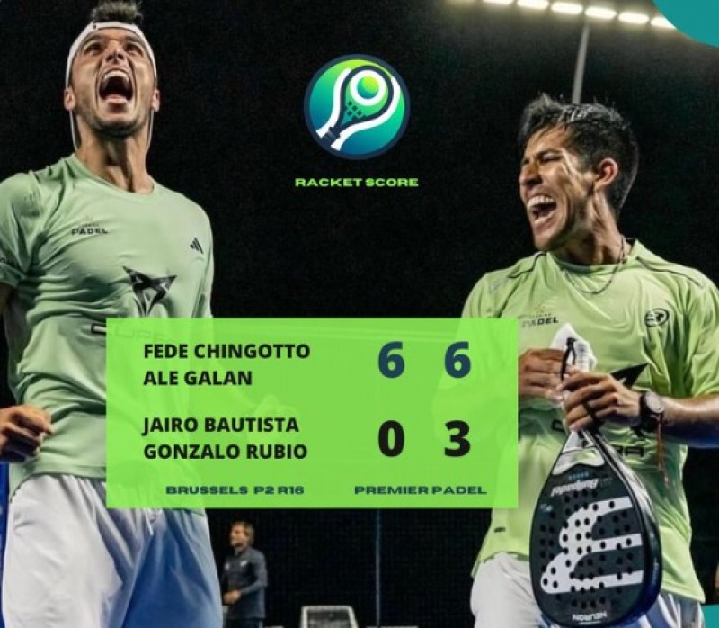 Aplastante victoria de Gal�n - Chingotto y a cuartos de final