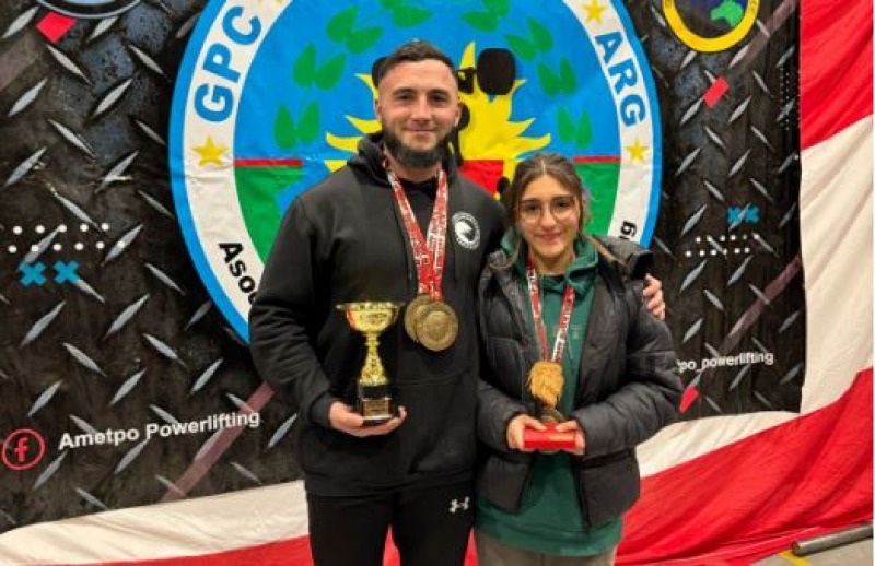 Cinco olavarrienses fueron campeones de Powerlifting