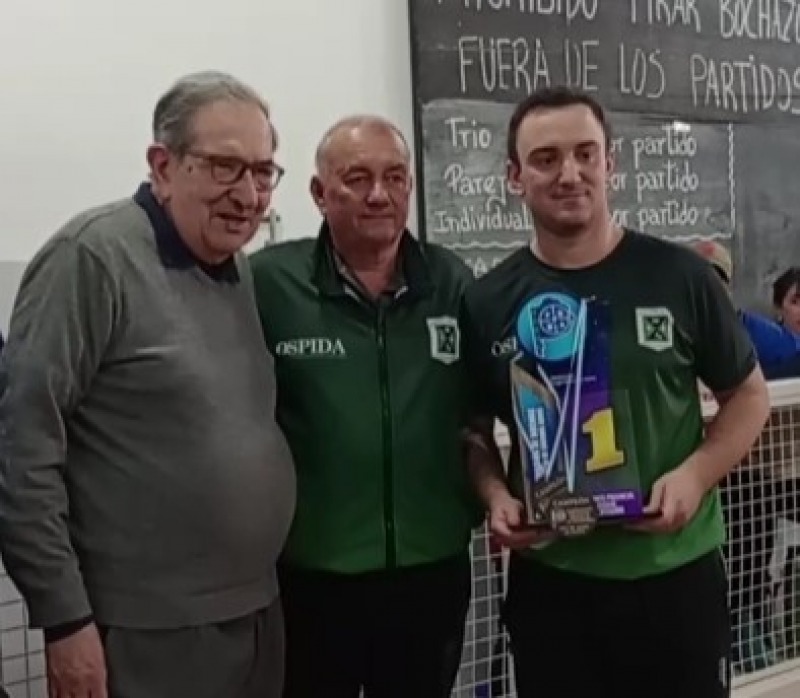 Juan pablo Notararigo se consagr campen Provincial