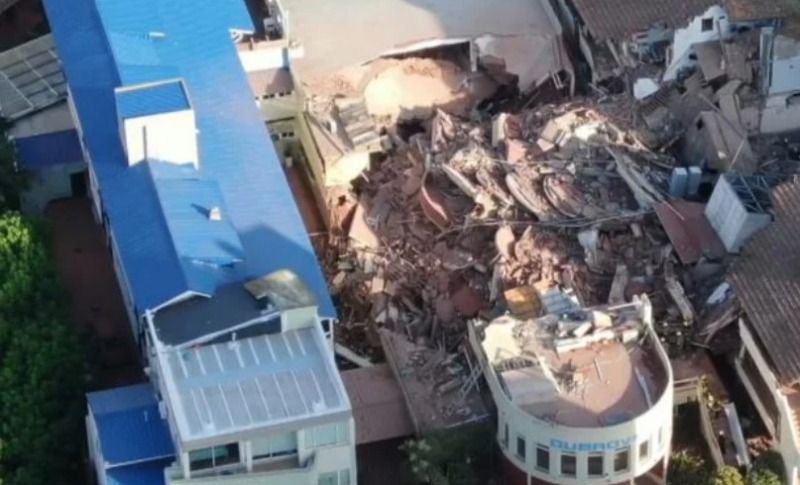 Se derrumb un hotel en Villa Gesell: dramtico rescate
