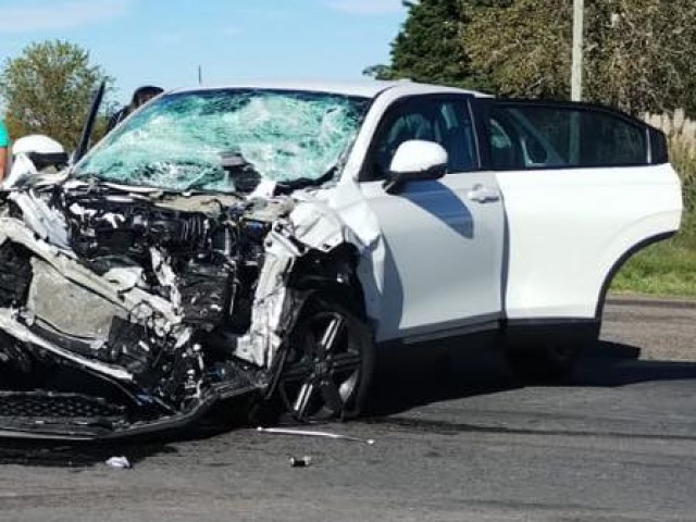 Colisin por alcance en Ruta 3 en cercanas de Azul