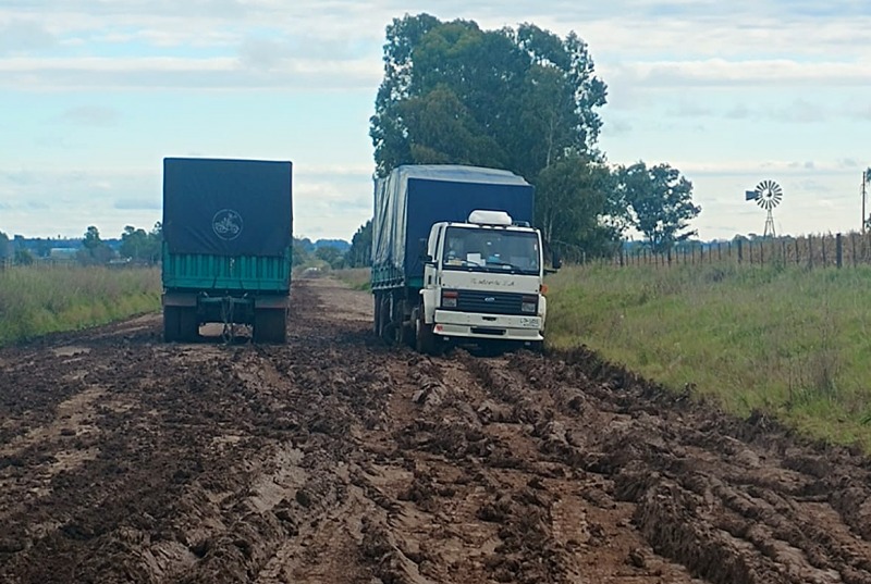 Caminos vecinales: infracciones por circular luego de las lluvias