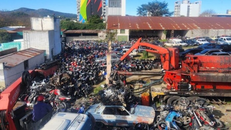 En Tandil compactan unos 1.500 vehculos