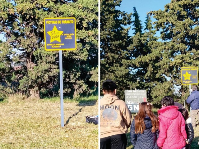 La Estrella Amarilla N 176 se coloc en Coronel Surez