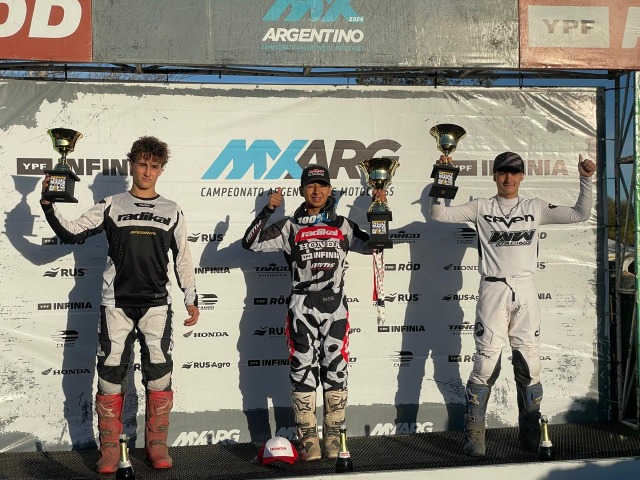 Manuel Torrado volvi al podio en el Argentino de Motocross