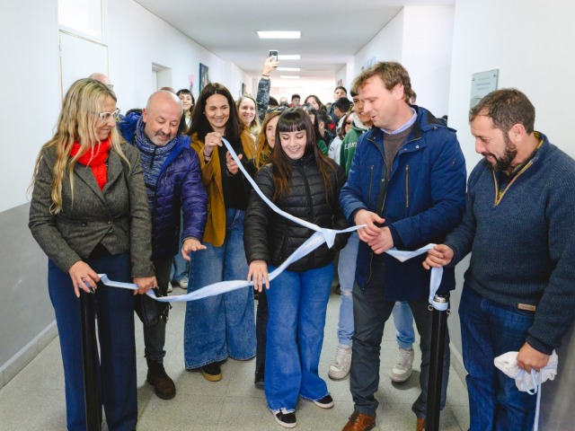 Inauguraron las obras de ampliacin de la Secundaria 18