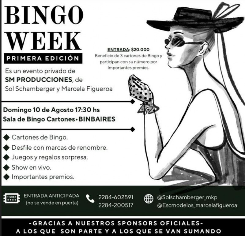 Este domingo llega la primera edicin de Bingo Week a Olavarra