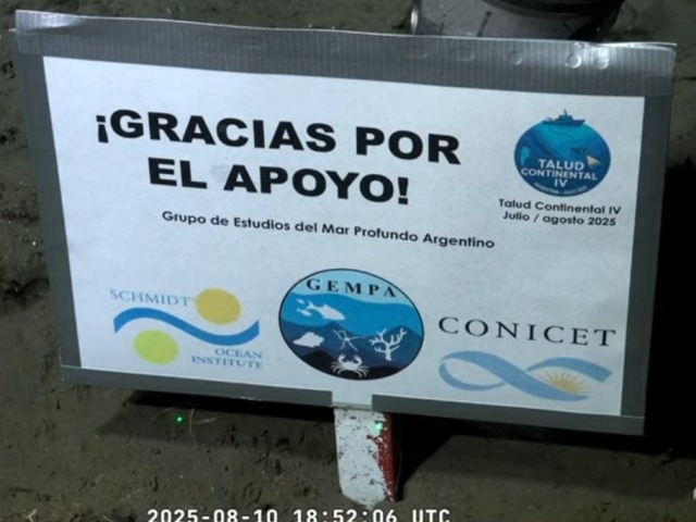 El mensaje final de los cientficos del Conicet en el fondo del mar