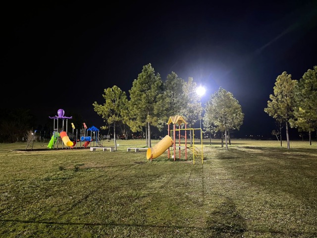 El Parque Ral Alfonsn ya cuenta con nueva luminaria LED