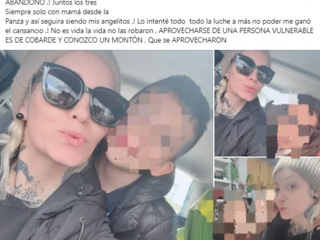 Juntos los tres: el ltimo mensaje en Facebook de la mujer que muri con su hija
