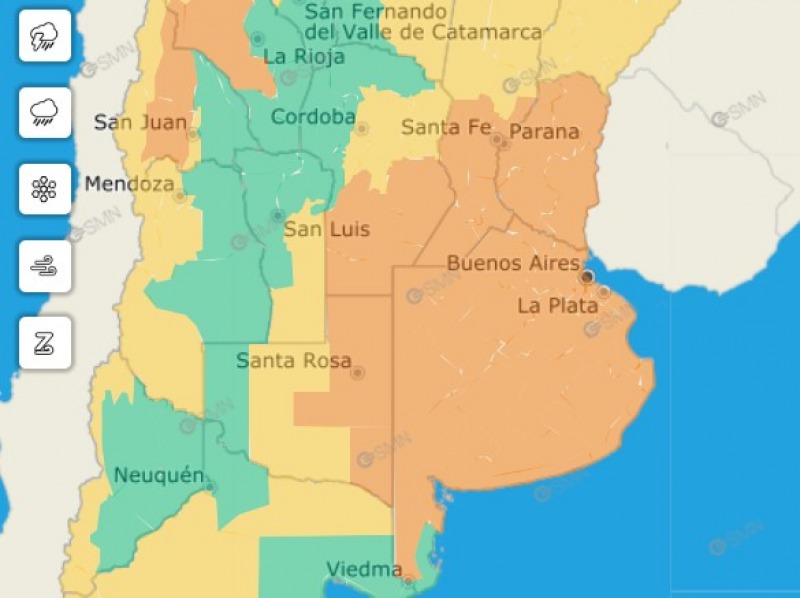 Alertas para un sbado que se anuncia muy lluvioso