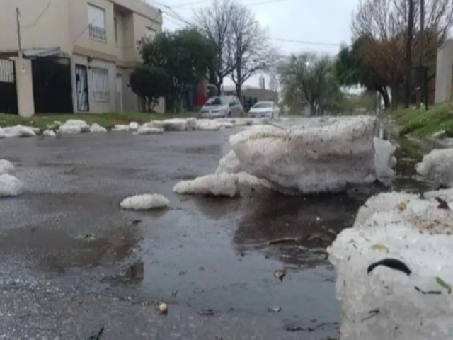Histrica tormenta de granizo en la provincia de La Pampa
