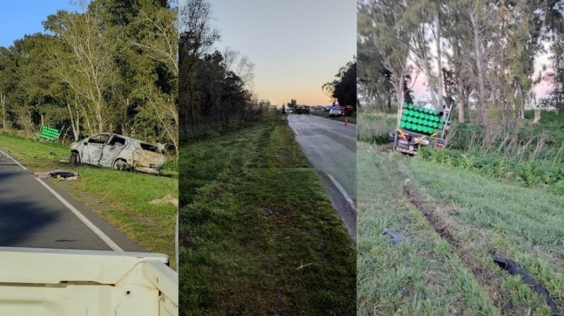 Dos muertos en un trgico choque en la Ruta 51
