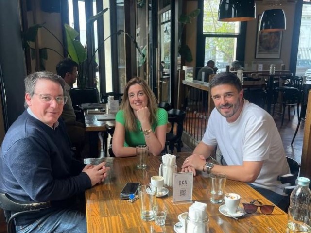 Galli, Arouxet y Lascano volvieron a mostrarse juntos
