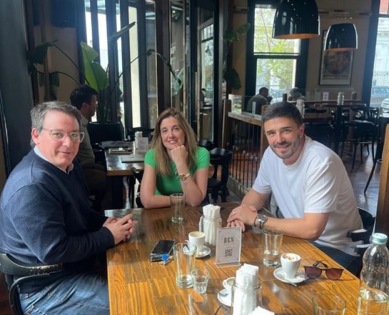 Galli, Arouxet y Lascano volvieron a mostrarse juntos