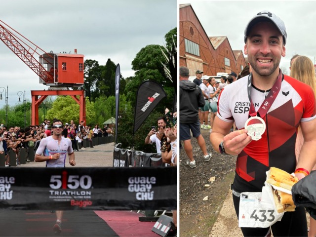 Cristian Espil particip en el ironman de Gualeguaych