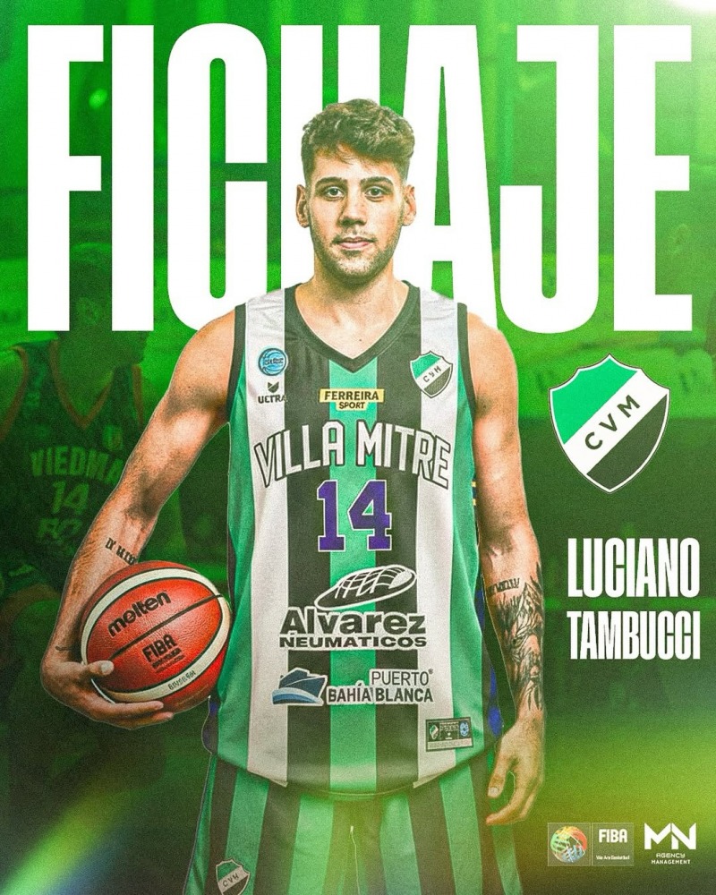 Luciano Tambucci es el nuevo refuerzo de Villa Mitre