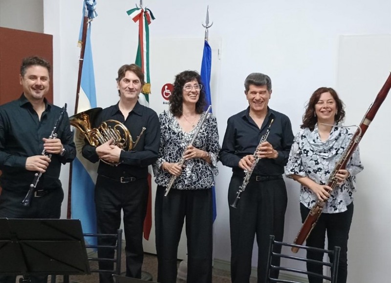 El Quinteto de Vientos brill en la Sociedad Italiana