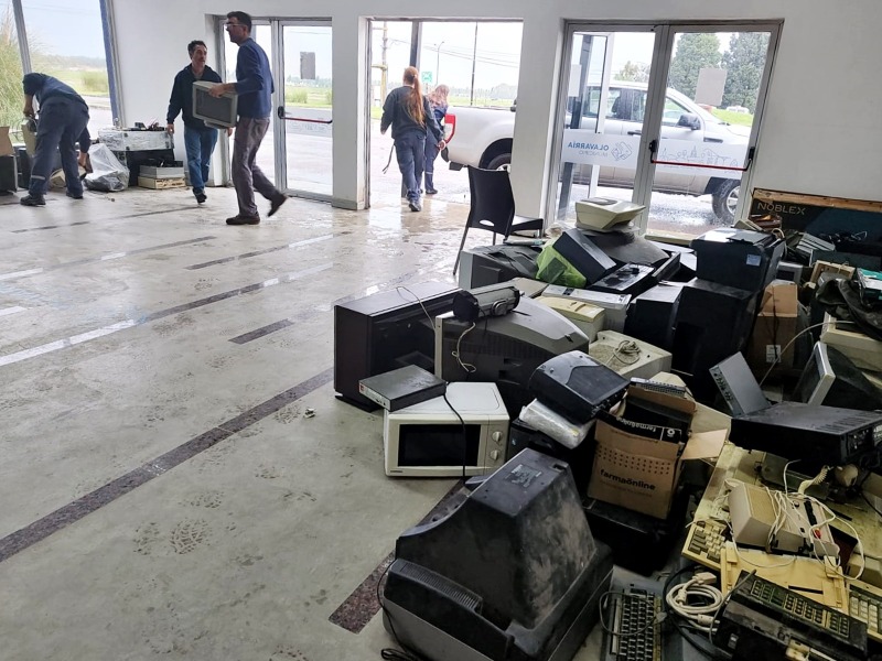Se juntaron 2.700 kilos de residuos electrnicos