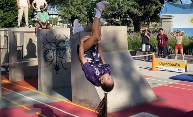 Los olavarrienses son locales en el Nacional de Parkour