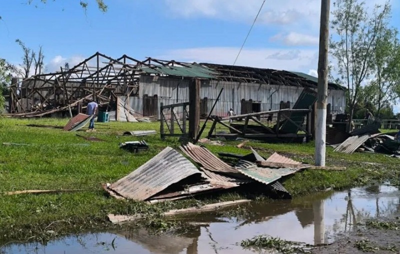 Urdampilleta vive un escenario de drama y destruccin