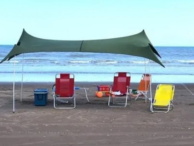 Prohben el uso de gazebos en la playa de Monte Hermoso