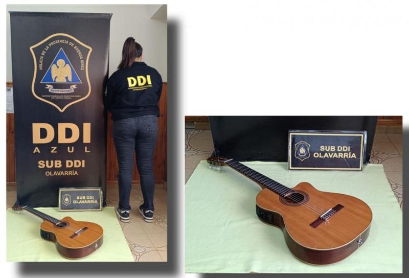 Recuperaron una guitarra robada en una vivienda