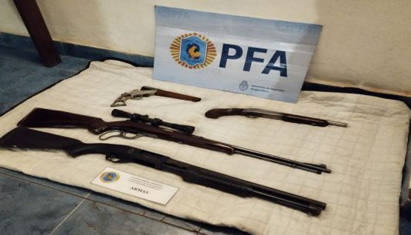Tandil: secuestro de armas de fuego en operativos por drogas