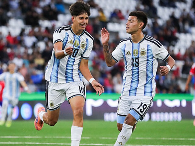 Dos goles del hijo del 