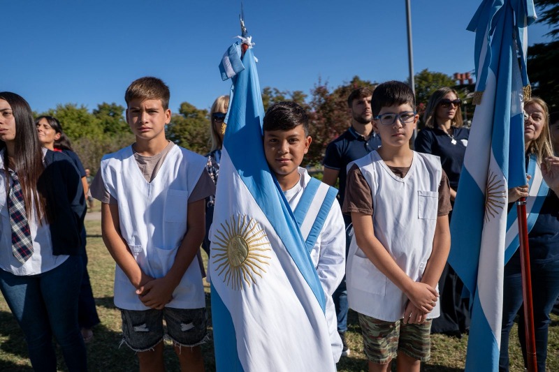 Conmemoraron el 214� Aniversario de la Creaci�n de la Bandera